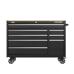 S2000 Series 52 Inch Wide 8-Drawer Mobile Workstation - Black